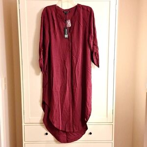 Dress, Cable&Gauge, XL, Burgundy